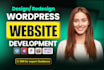 do wordpress website design, build, redesign or ecommerce website development