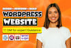 do wordpress website design, build, redesign or ecommerce website development