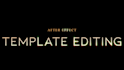 edit any after effect template