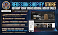 revamp, update and redesign shopify store for high conversions