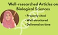 write well researched articles on biotechnology