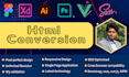 convert figma xd to html responsive website