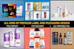 do all type product packaging, label and pouch design