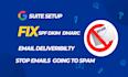 fix google workspace g suite email issues spf dkim dmarc and spam issues