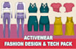 create a activewear design and tech packs
