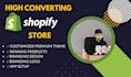 create a high converting shopify store with a premium theme