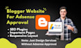 design blogspot blogger website for adsense approval