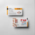 create a simple, clean, and minimal business card design