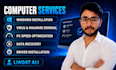 provide remote IT support, windows troubleshooting and computer repair