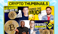design a best eye catchy crypto youtube thumbnails