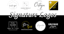 design signature, watermark and photography logo