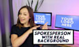 film a real background spokesperson video
