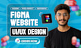 do figma website design, website UI UX design,  figma design, website mockup