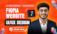 do figma website design, figma website ui ux design or figma landing page