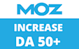 increase domain authority moz da with high quality backlinks