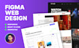 do website ui ux design, figma website design, website design figma