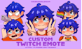 create custom chibi twitch emotes