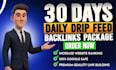do 30 days drip feed monthly SEO link building service