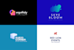 do modern and minimal abstract logo design