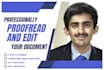 proofread and edit your document