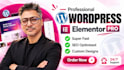 build wordpress website with elementor pro
