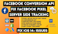 fix and setup facebook pixel conversion API, server side tracking