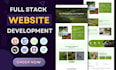 do custom website development as full stack developer, front end developer