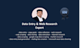 do data entry, copy paste, web research, and data scraping