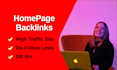 give you 2 powerful niche relevant homepage links
