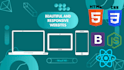 create a responsive website in HTML, CSS, and javascript