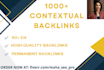 create high da 50 contextual dofollow seo backlinks
