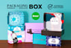 do custom packaging box design and box dieline cutline