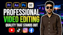 be your professionally youtube video editor