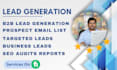 do b2b lead generation and build a prospect email list