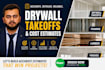do drywall framing takeoff and construction estimate