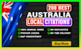 do australia local citation and directory submission for local SEO citations