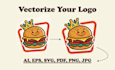 enhance remake redo redraw vectorize recreate logo trademark and mascot