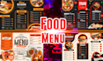 create a restaurant menu food menu flyer menu digital screen menu board designs