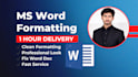 format, design and fix your ms word document professionally