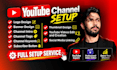 create and setup youtube channel