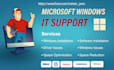 fix windows PC issues, virus removal and computer repair
