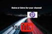 create an intro for your channel