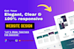 design an elegant business website with elementor