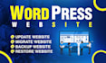backup, clone, migrate, update wordpress website or blog