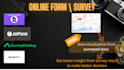 create interactive form survey using googleform, jotform, typeform, surveymonkey