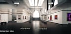 create 3d art gallery museum slideshow video