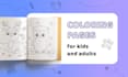 draw coloring book pages or games for kids and adults