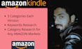 do extensive amazon kindle keyword and category research for your KDP books