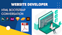 convert xd, figma to HTML CSS bootstrap responsive website