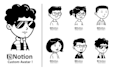 create custom notion avatar cartoon style